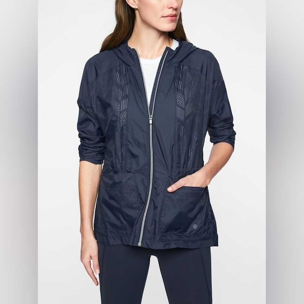 Athleta Passport Jacket in navy blue - Picture 2 of 7